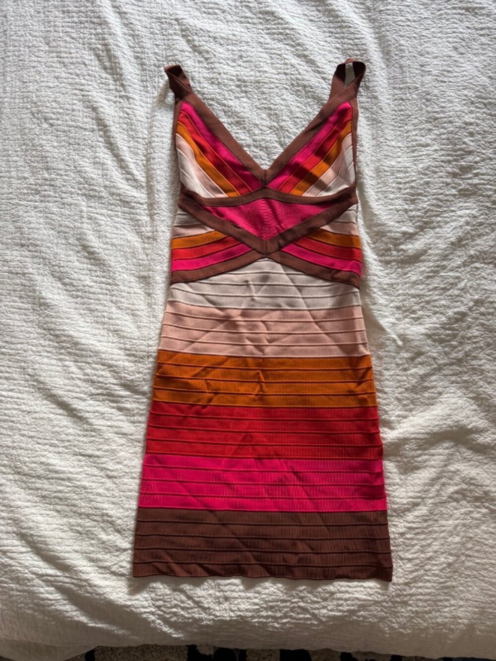 Missoni Striped V-Neck Knit Dress US 2